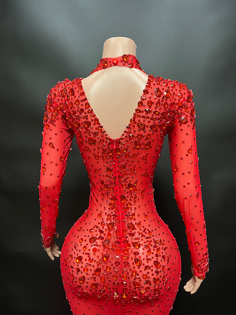 DIAMOND MONROE GOWN(Red)