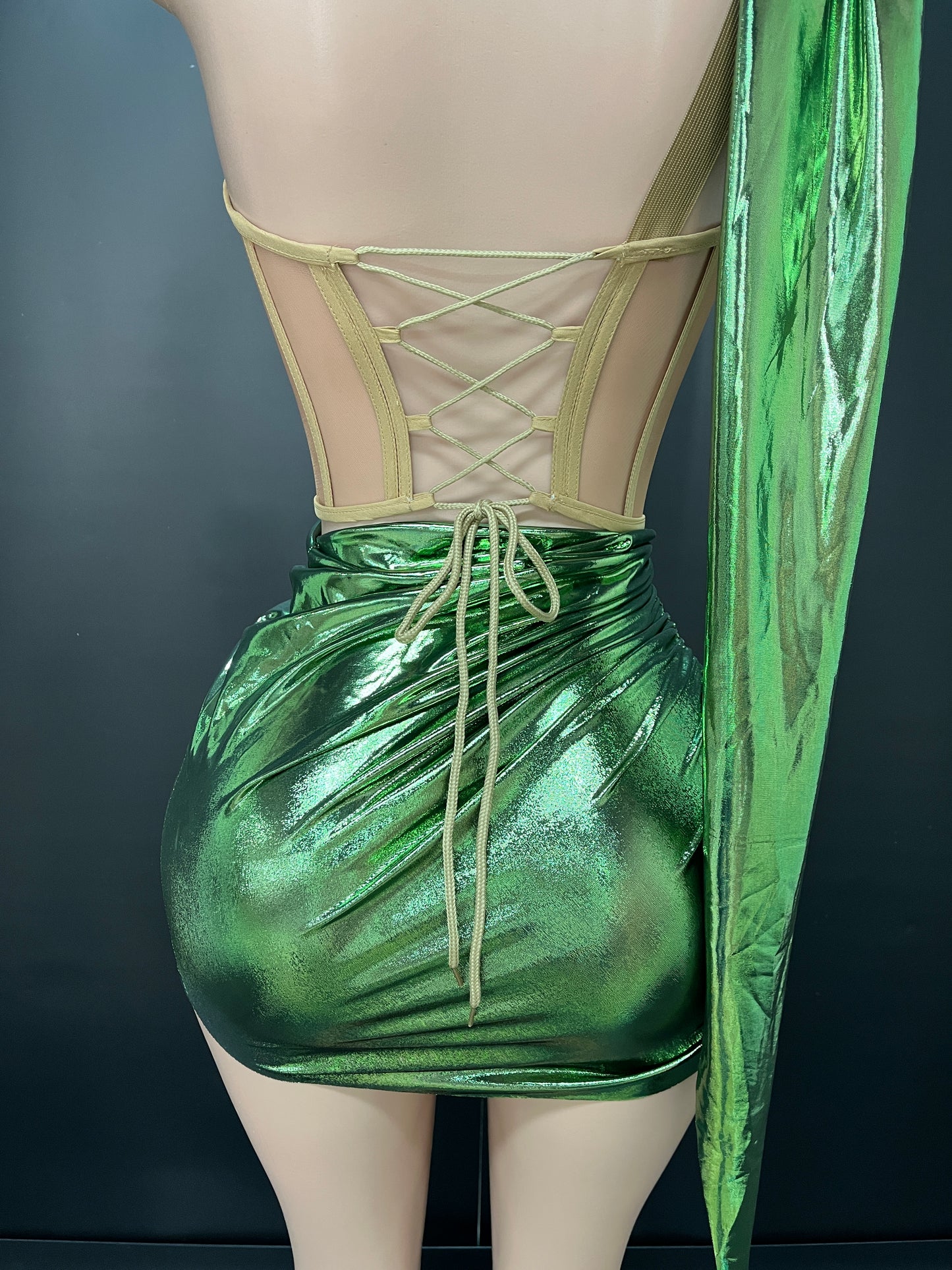 BILLIE GLAM DRESS(Green)