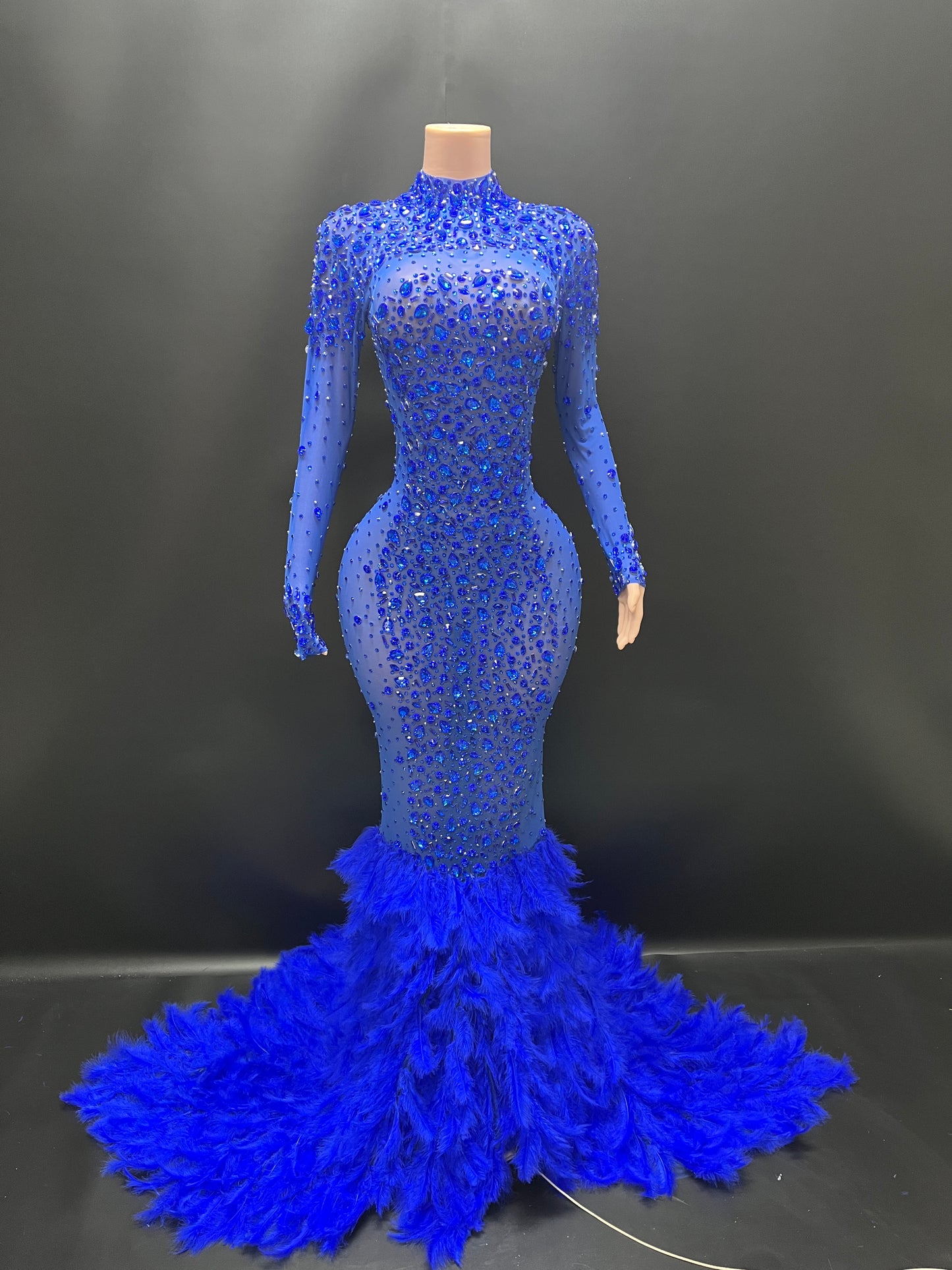 DIAMOND MONROE GOWN(Royal Blue)