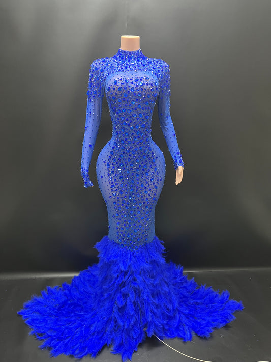 DIAMOND MONROE GOWN(Royal Blue)