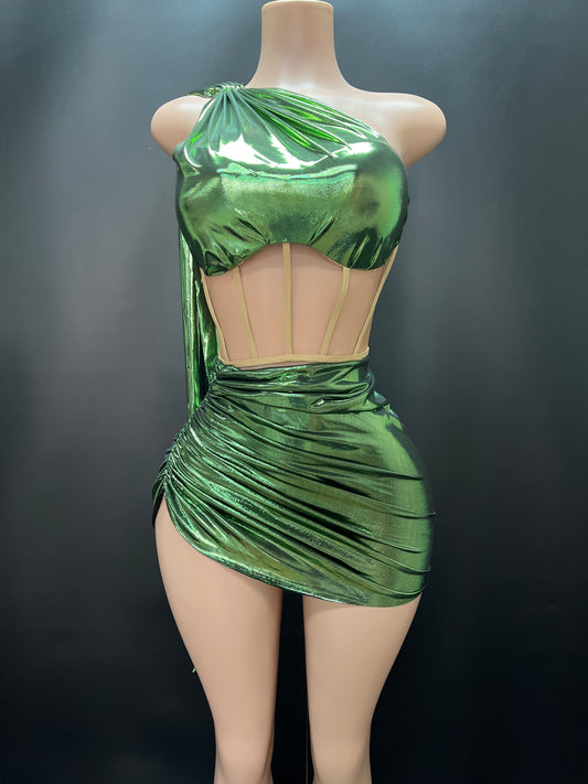 BILLIE GLAM DRESS(Green)