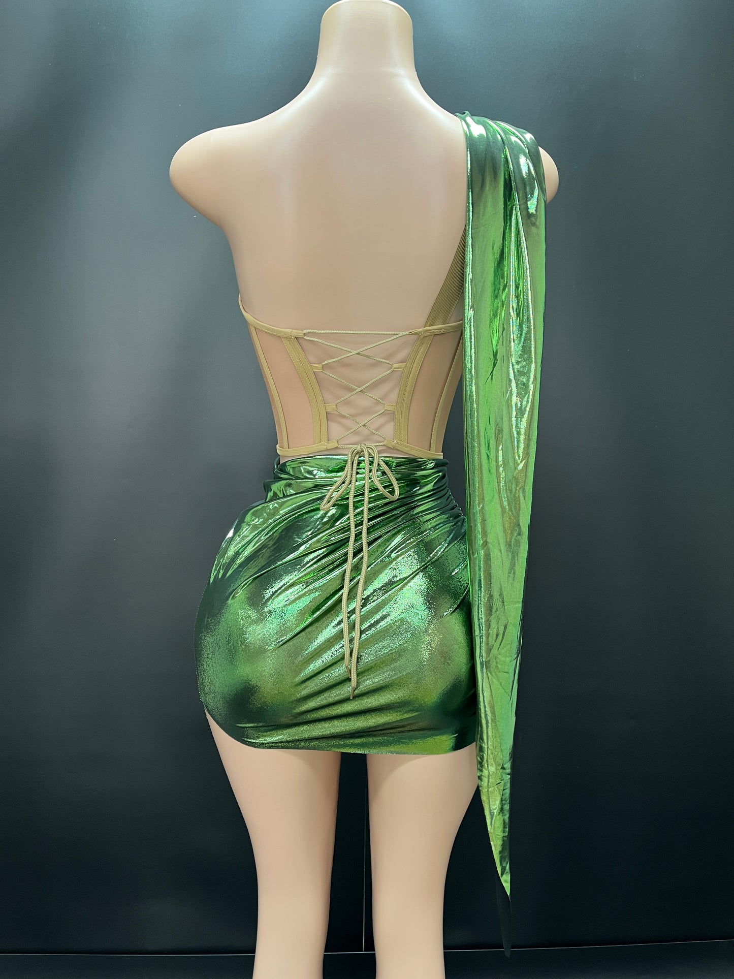 BILLIE GLAM DRESS(Green)