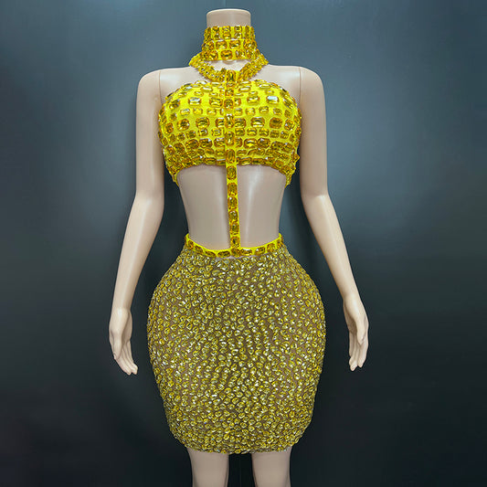 Bohemian Diamond Empress (Yellow/Gold)