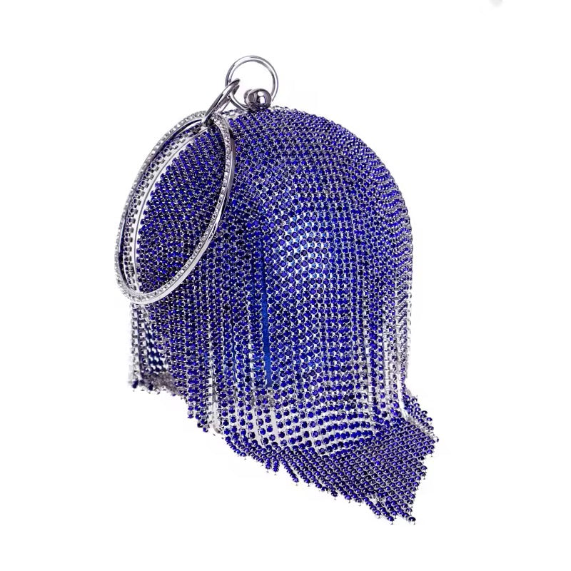 RHINESTONE BALL DESIGN CLUTCH PURSES