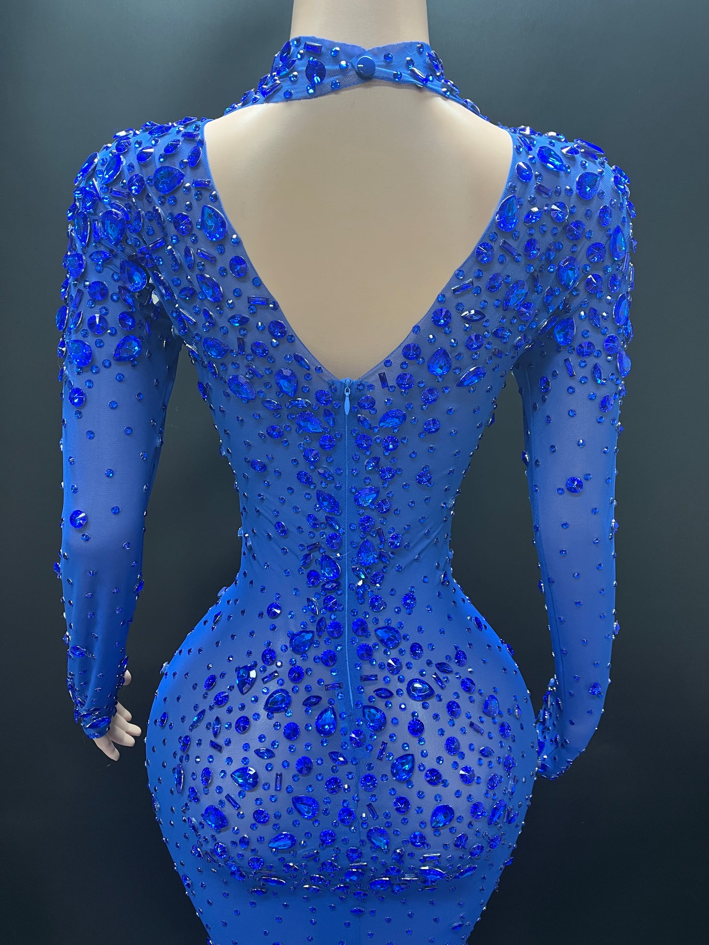 DIAMOND MONROE GOWN(Royal Blue)