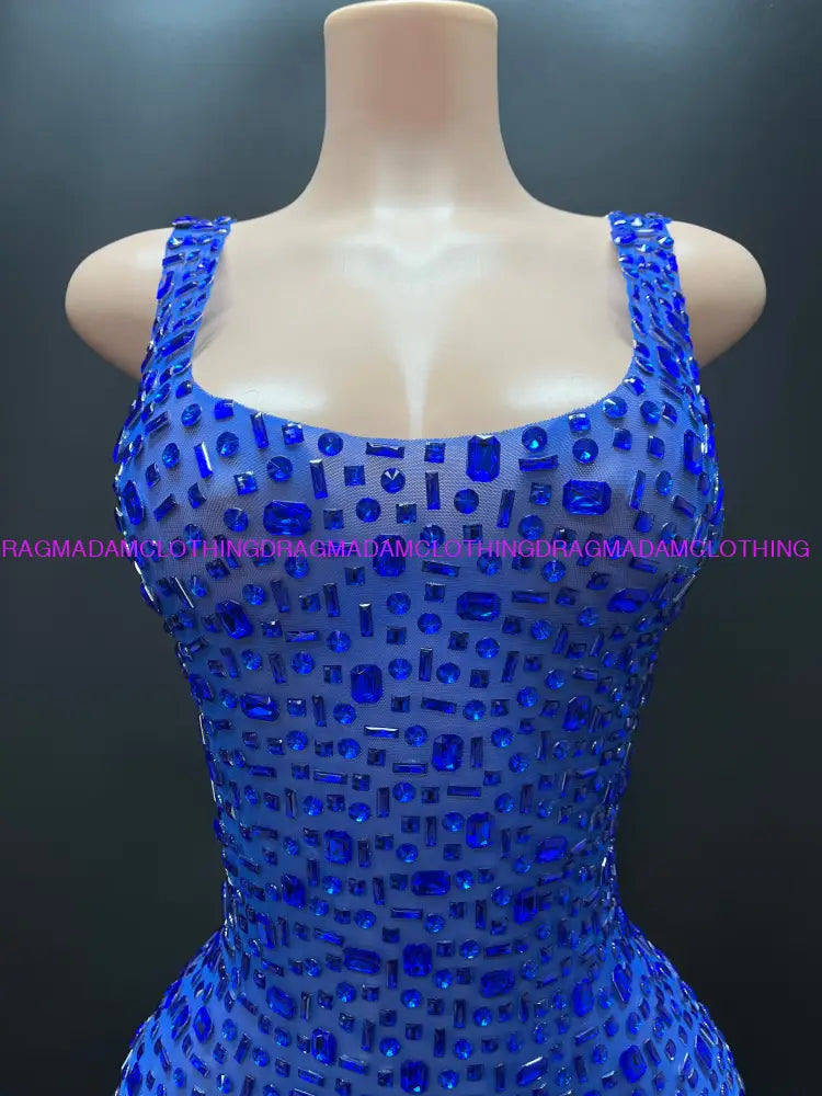 Ashanti(Blue) Mini Dress