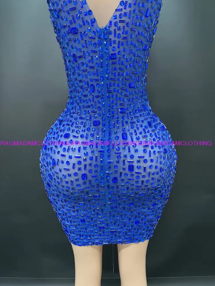 Ashanti(Blue) Mini Dress