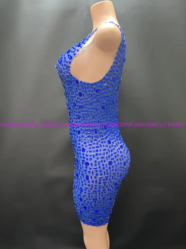 Ashanti(Blue) Mini Dress