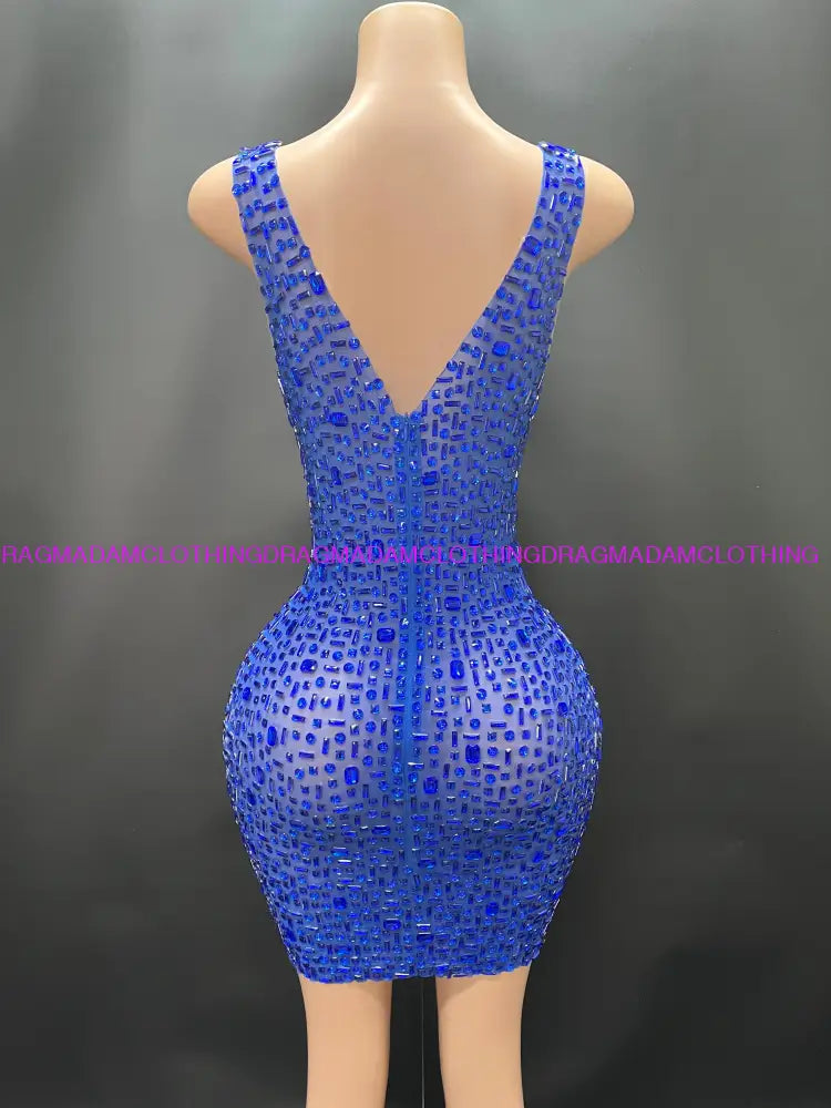 Ashanti(Blue) Mini Dress