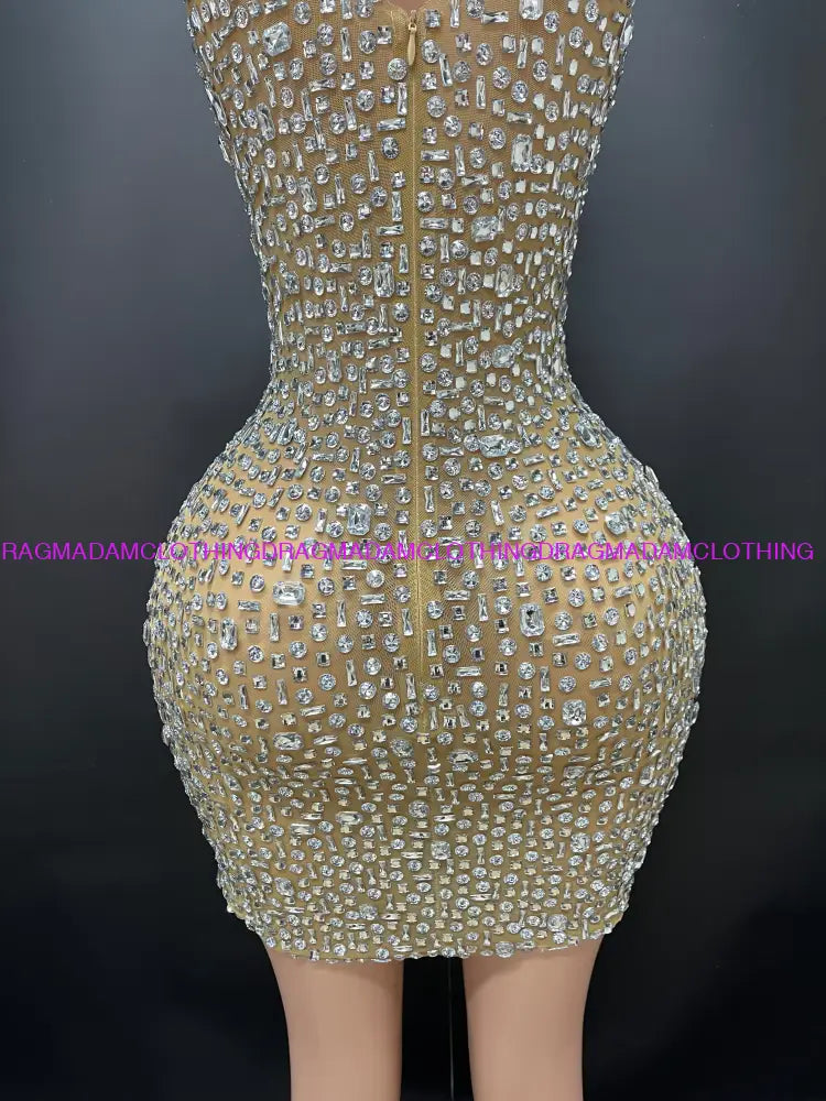 Ashanti(Nude\Clear) Mini Dress