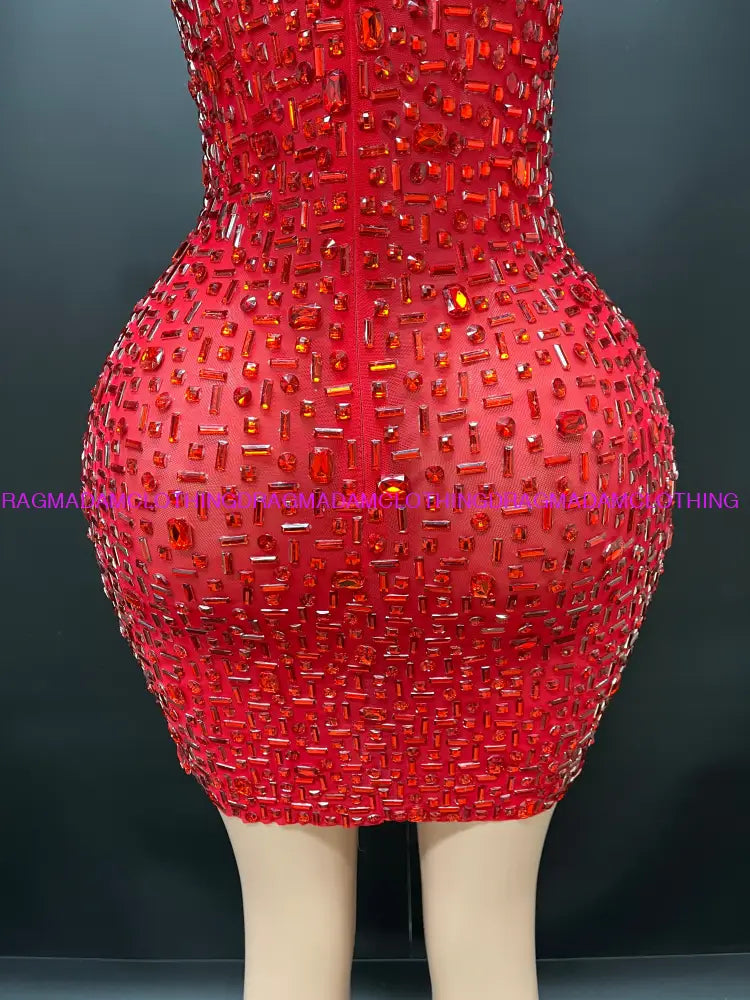 Ashanti(Red) Mini Dress