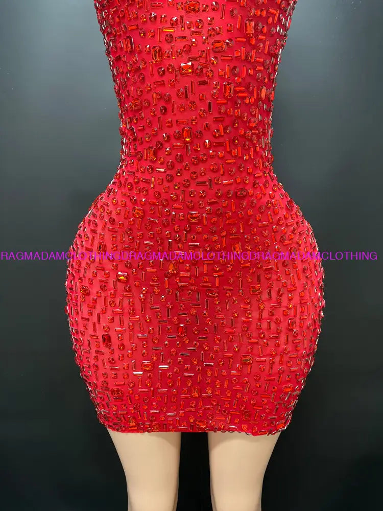 Ashanti(Red) Mini Dress