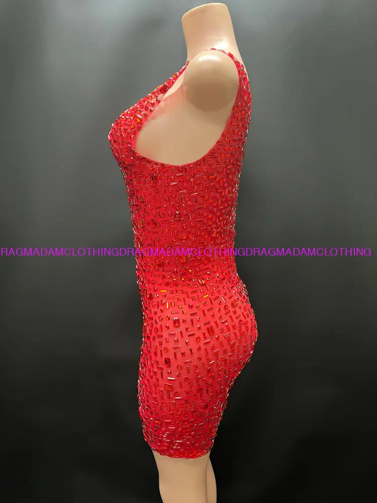 Ashanti(Red) Mini Dress