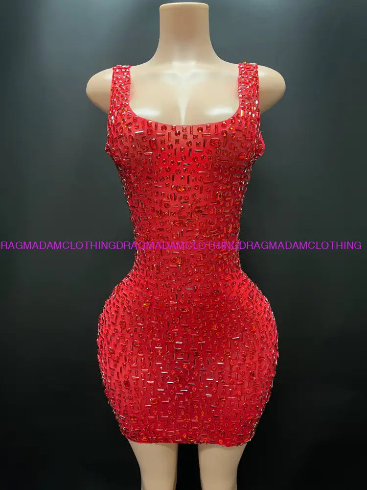 Ashanti(Red) S Mini Dress