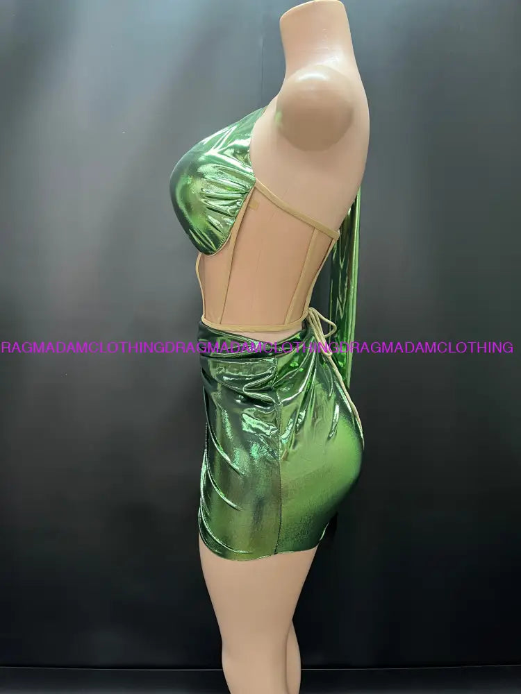 Billie Glam Dress(Green) Mini Dress