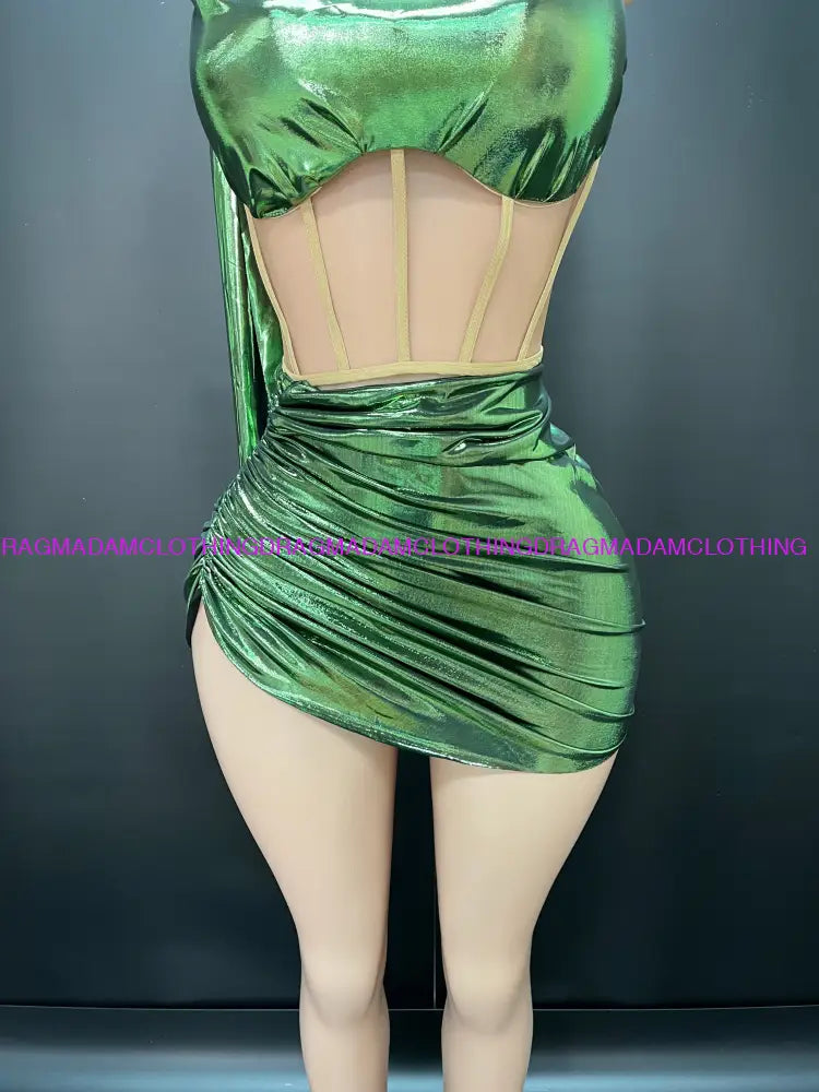 Billie Glam Dress(Green) Mini Dress