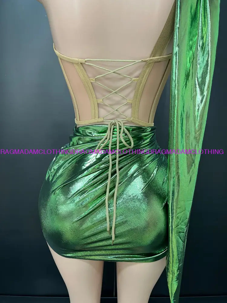 Billie Glam Dress(Green) Mini Dress