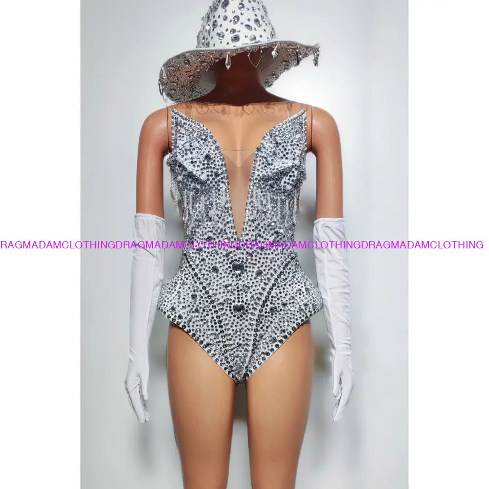 Bling Rodeo Queen S / Silver One Pieces/Leotards