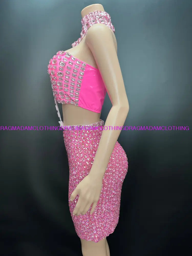 Bohemian Diamond Empress (Pink) Skirt Set