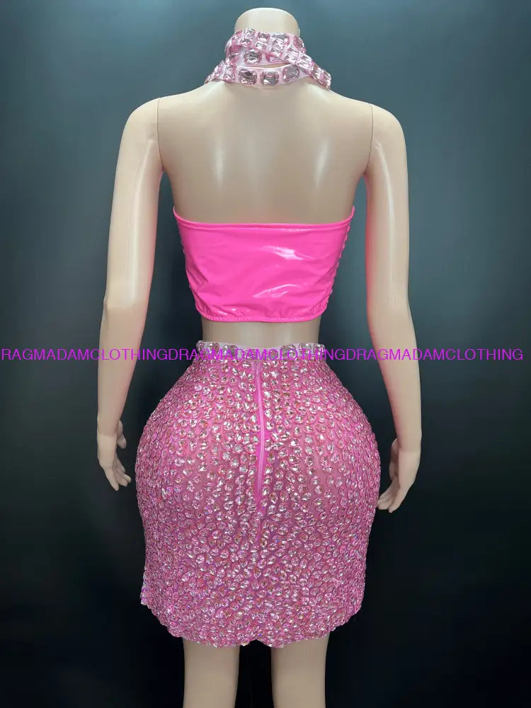 Bohemian Diamond Empress (Pink) Skirt Set