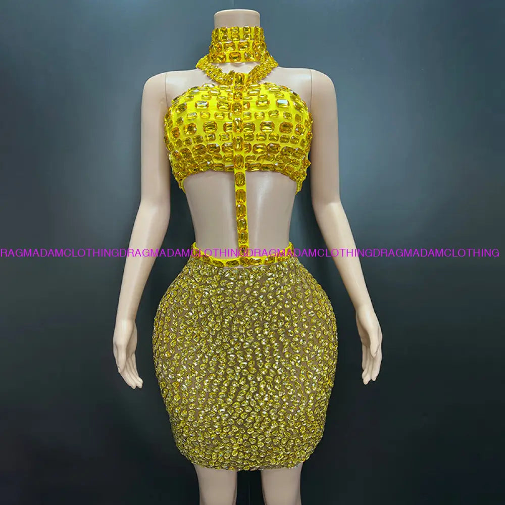 Bohemian Diamond Empress (Yellow/Gold) S Skirt Set