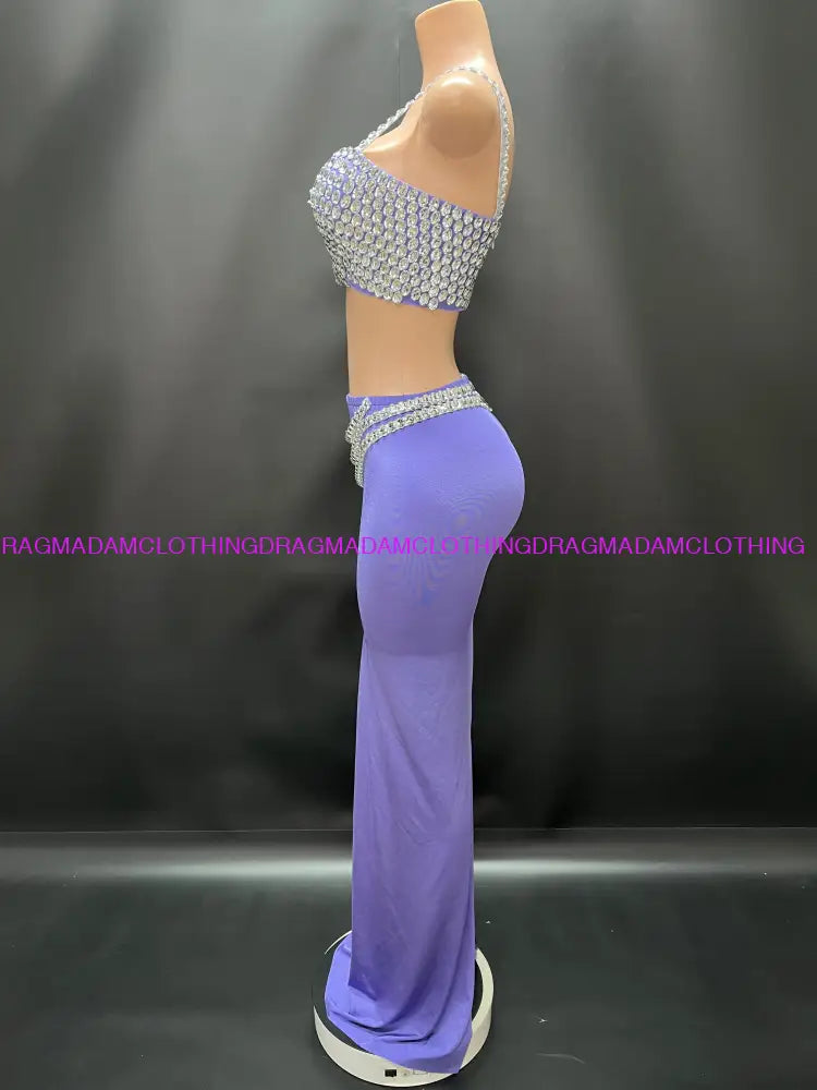 Bohemian Diamond Queen(Skirt Set) (Purple) Set