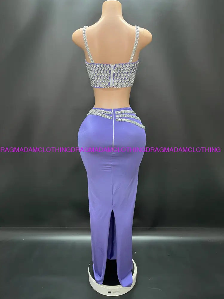 Bohemian Diamond Queen(Skirt Set) (Purple) Set