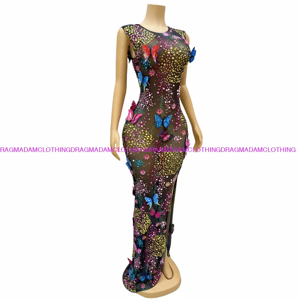 Butterfly Mariah Maxi Dress