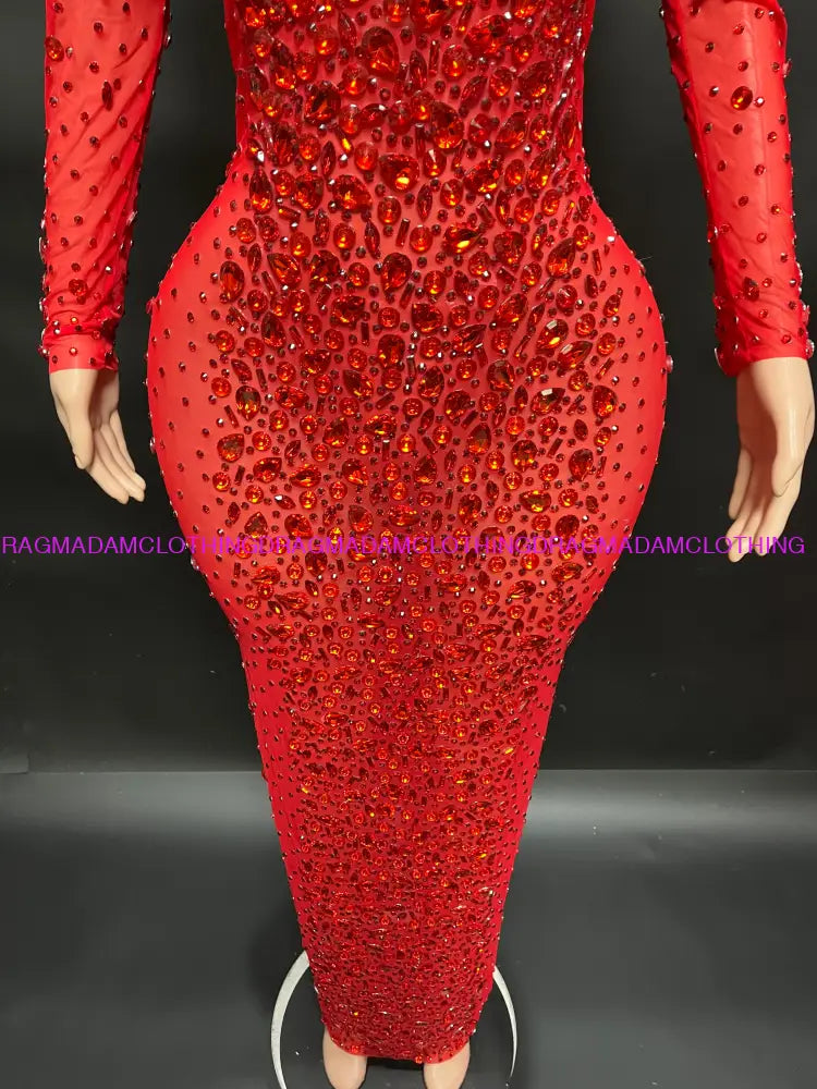 Certified Gem Dress(Red) Party Dress