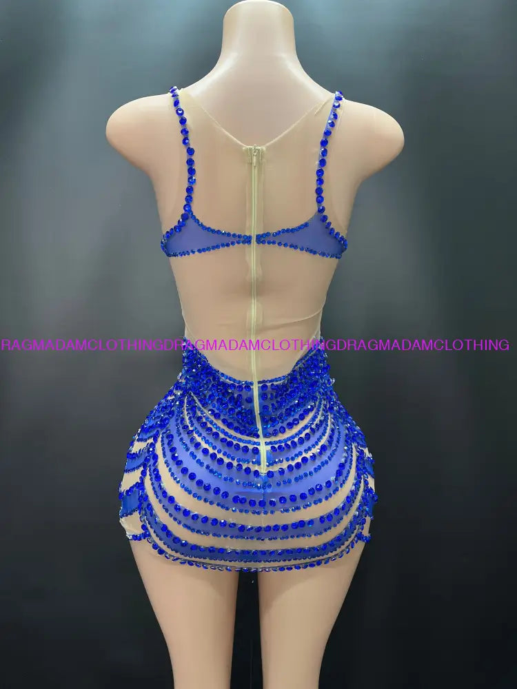 Chisoma(Blue) Mini Dress