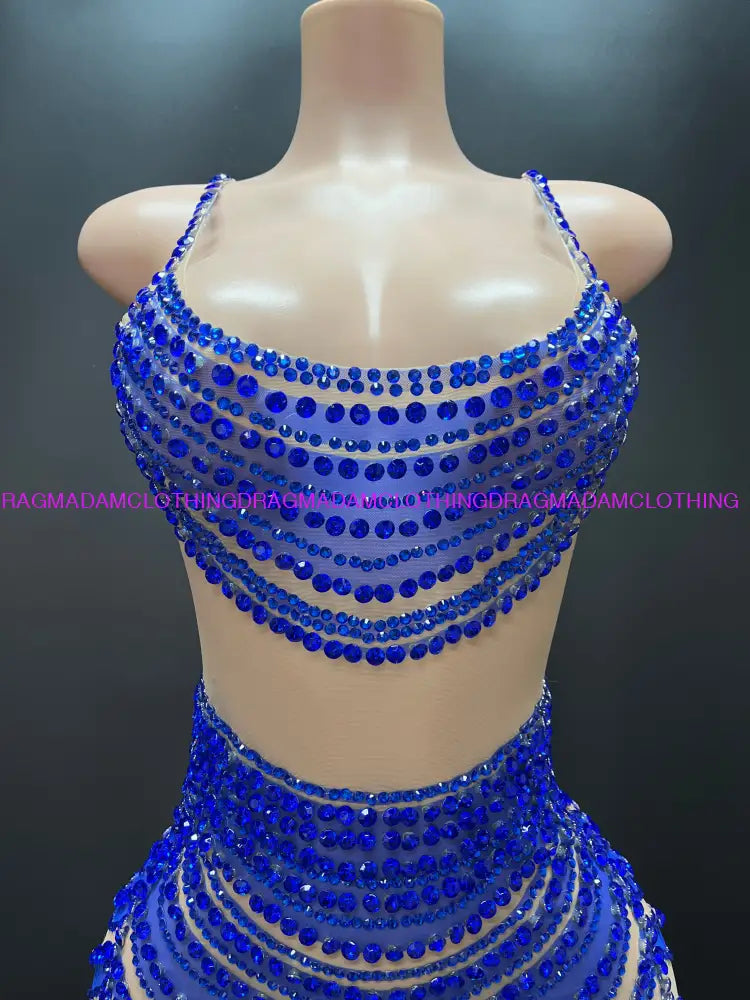 Chisoma(Blue) Mini Dress