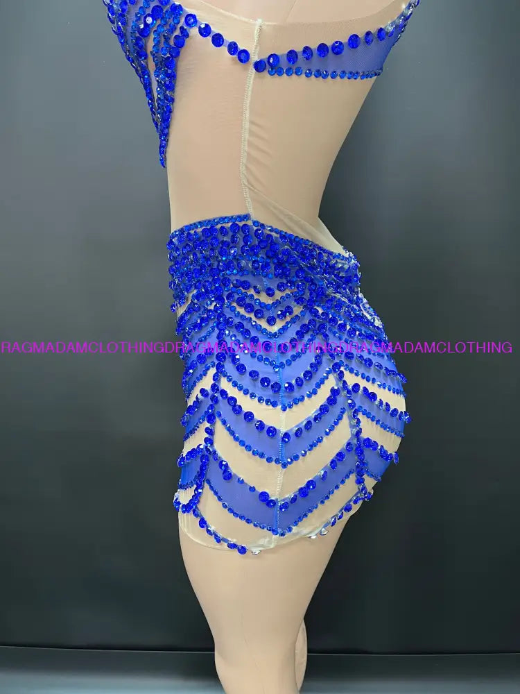 Chisoma(Blue) Mini Dress