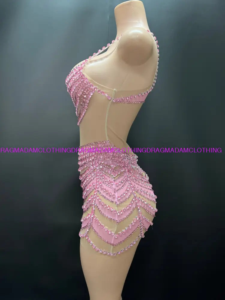 Chisoma(Pink) Mini Dress