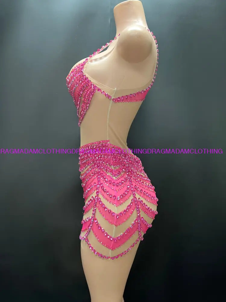 Chisoma(Pink) Mini Dress