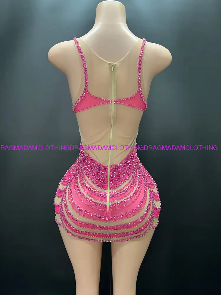 Chisoma(Pink) Mini Dress