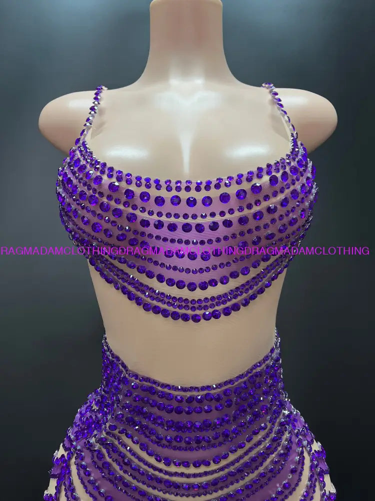 Chisoma(Purple) Mini Dress