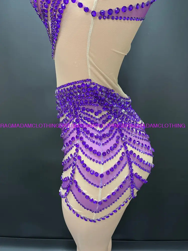 Chisoma(Purple) Mini Dress