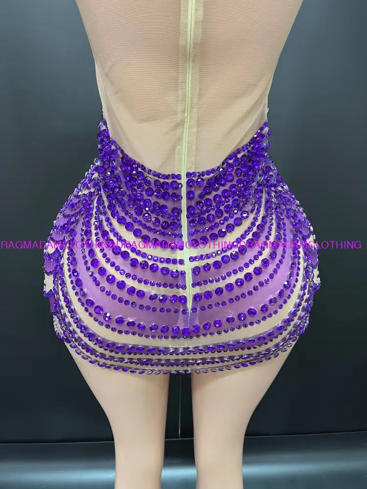 Chisoma(Purple) Mini Dress