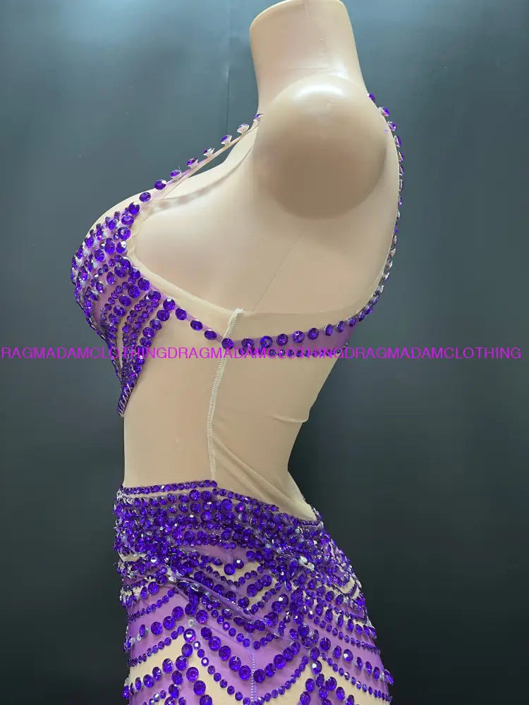 Chisoma(Purple) Mini Dress