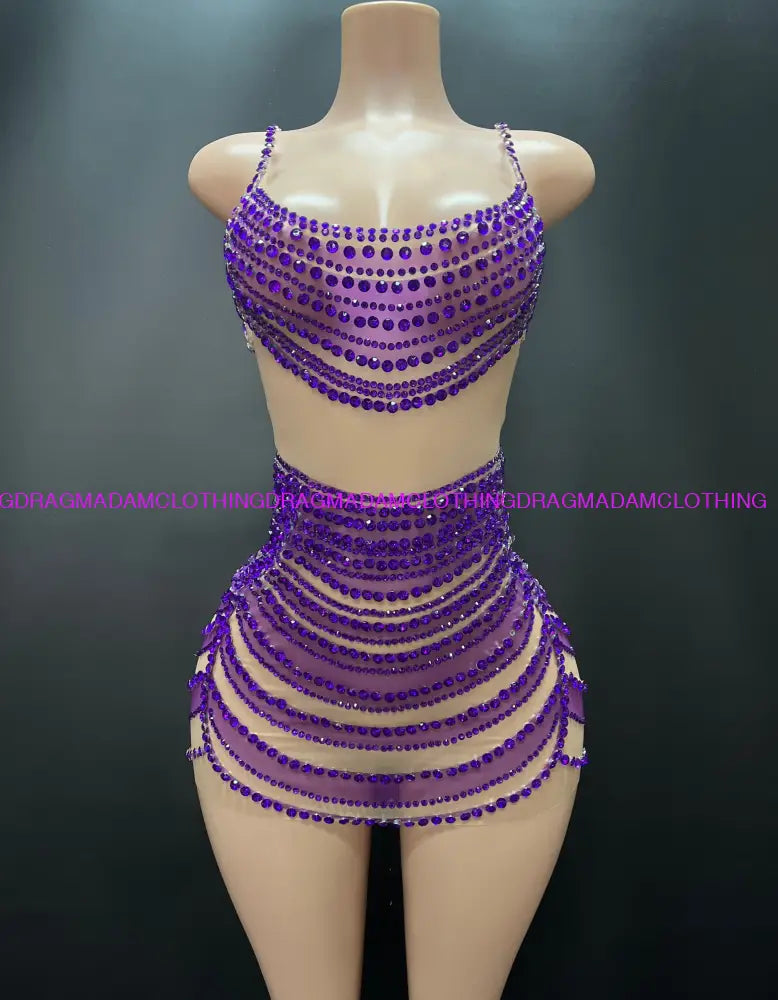 Chisoma(Purple) S Mini Dress