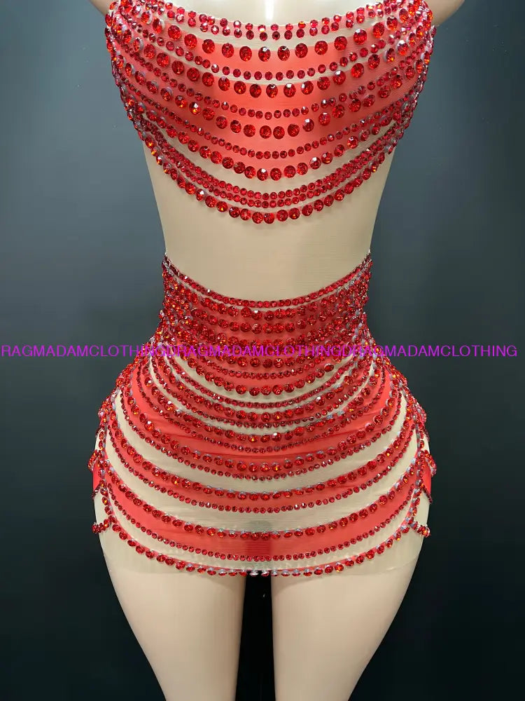 Chisoma(Red) Mini Dress