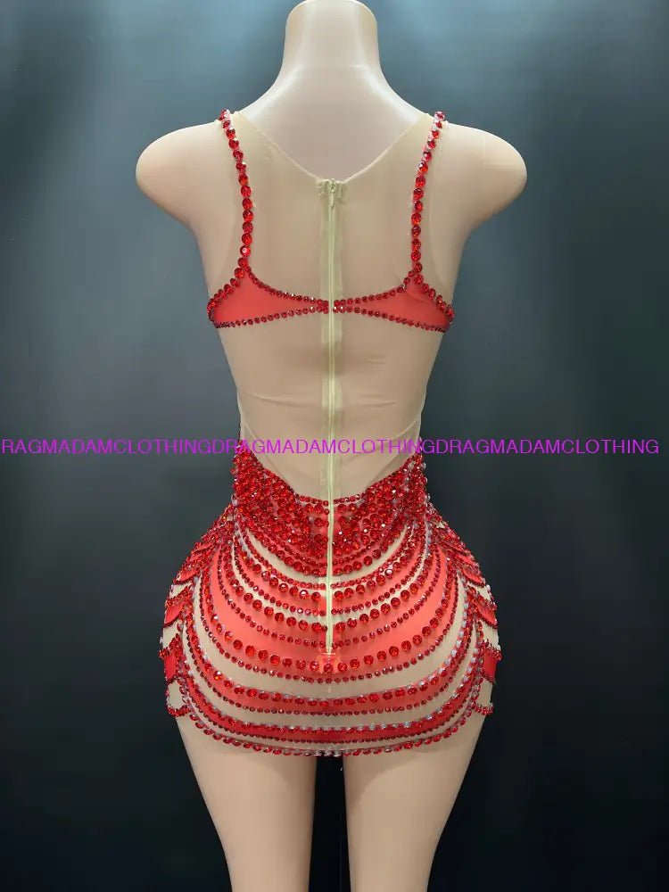 Chisoma(Red) Mini Dress