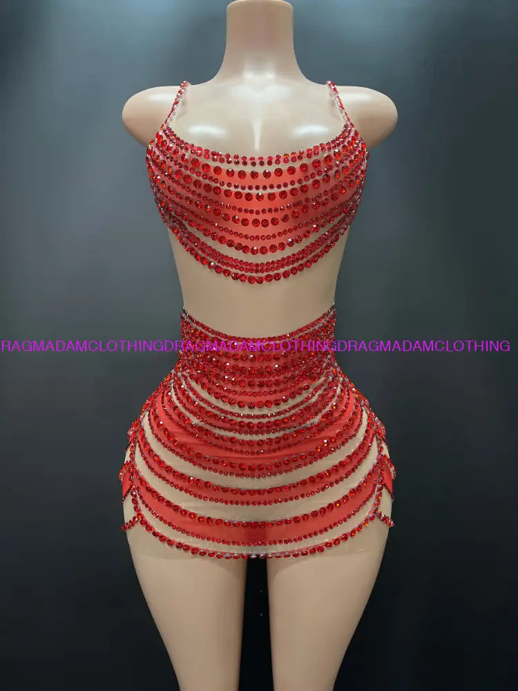 Chisoma(Red) S Mini Dress