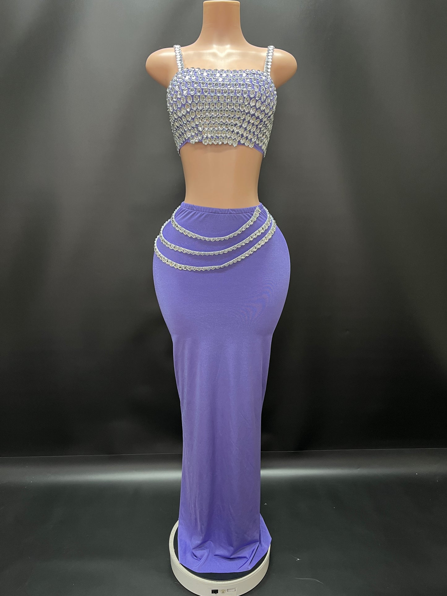 Bohemian Diamond Queen( Skirt Set) (Purple)