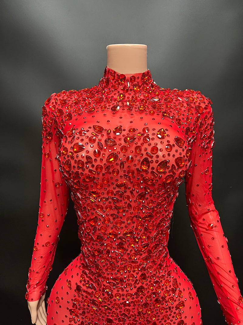 DIAMOND MONROE GOWN(Red)