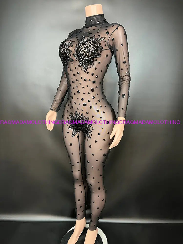 Diamond Empress(Black) Jumpsuits/Bodysuits