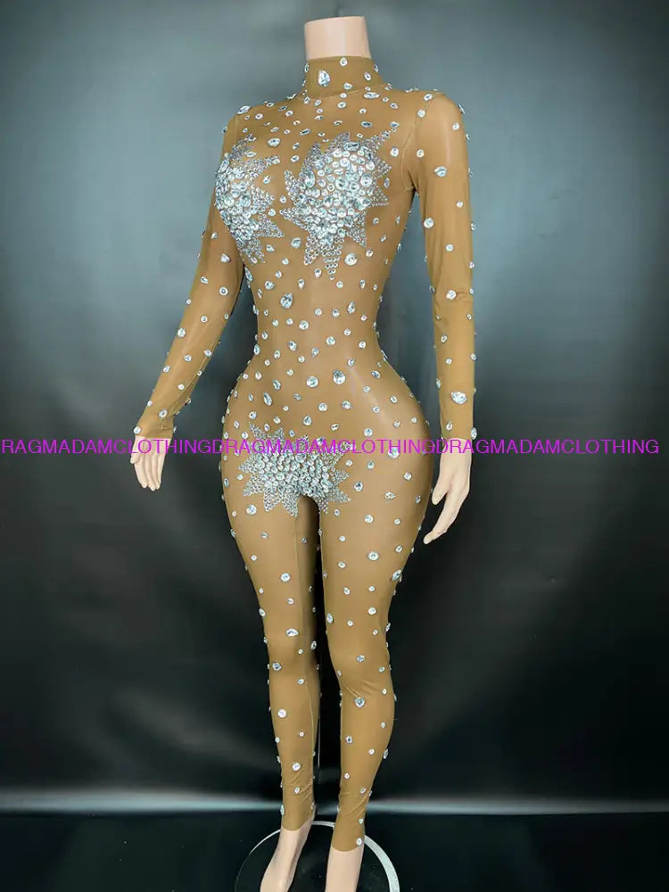 Diamond Empress(Nude) Jumpsuits/Bodysuits