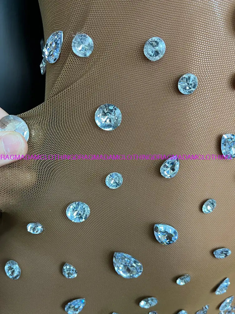 Diamond Empress(Nude) Jumpsuits/Bodysuits