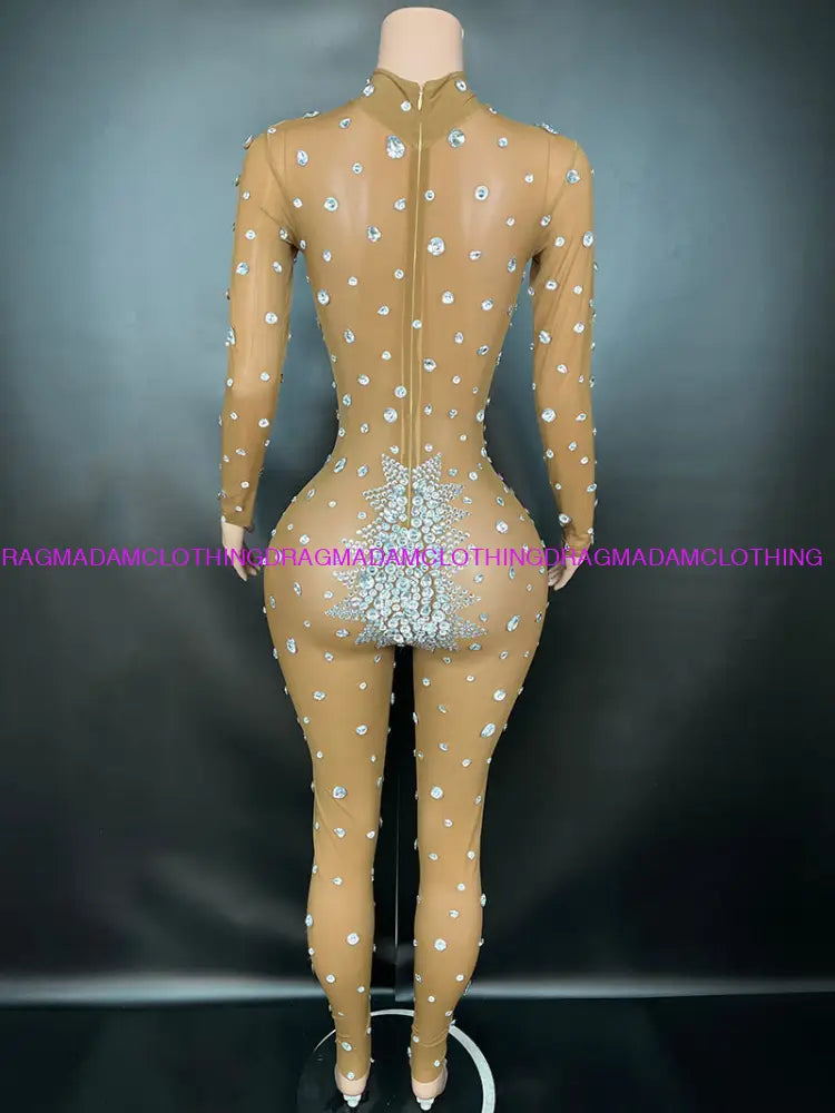 Diamond Empress(Nude) Jumpsuits/Bodysuits