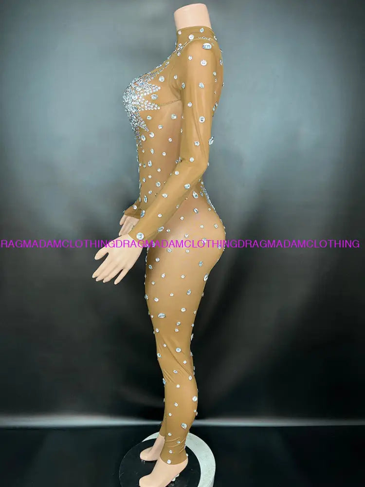 Diamond Empress(Nude) Jumpsuits/Bodysuits